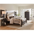 Americana One-Drawer Oval Wood Nightstand in Black by Hooker Furniture
