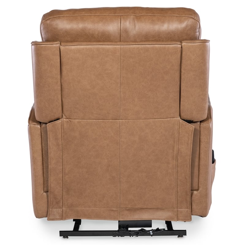 Thyme Power Leather Lift Chair w/ Power Headrest in Brown by Hooker Furniture