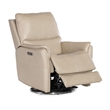 Soiree Zero Gravity Leather Swivel w/Power Headrest in Beige by Hooker Furniture
