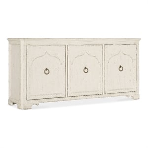 americana wood entertainment credenza in white by hooker furniture