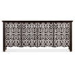 Americana Wood Entertainment Credenza in Black by Hooker Furniture