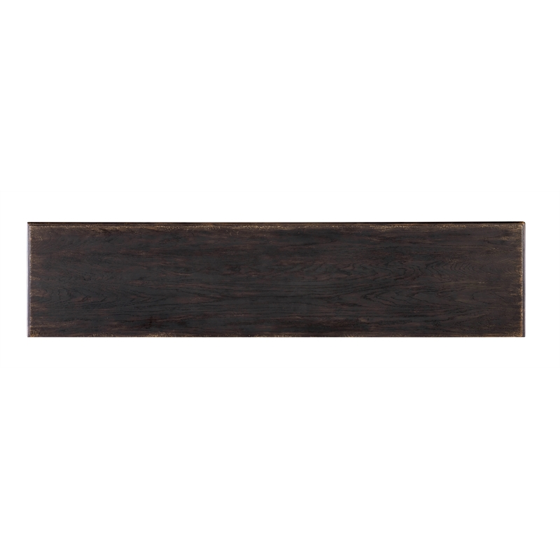 Americana Wood Entertainment Credenza in Black by Hooker Furniture