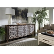 Americana Wood Entertainment Credenza in Black by Hooker Furniture