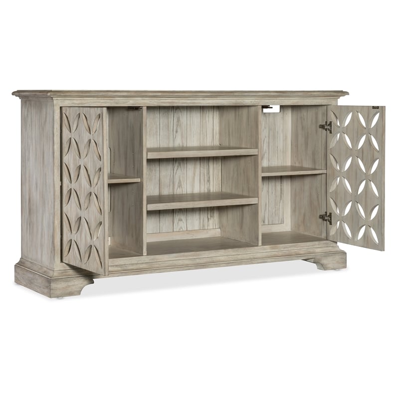 Commerce & Market Underhill Wood Entertainment Console in Brown by Hooker
