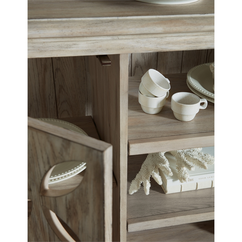 Commerce & Market Underhill Wood Entertainment Console in Brown by Hooker