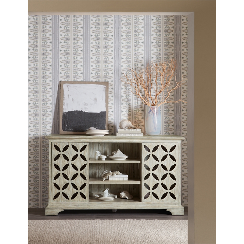 Commerce & Market Underhill Wood Entertainment Console in Brown by Hooker