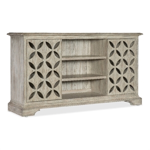 commerce & market underhill wood entertainment console in brown by hooker