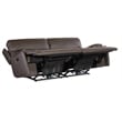 Kramer Zero Gravity Leather Power Sofa in Brown by Hooker Furniture