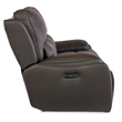 Kramer Zero Gravity Leather Power Sofa in Brown by Hooker Furniture