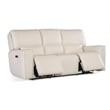Miles Zero Gravity Leather Power Sofa in Gray by Hooker Furniture