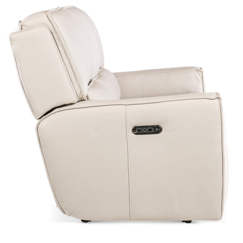 Miles Zero Gravity Leather Power Sofa in Gray by Hooker Furniture