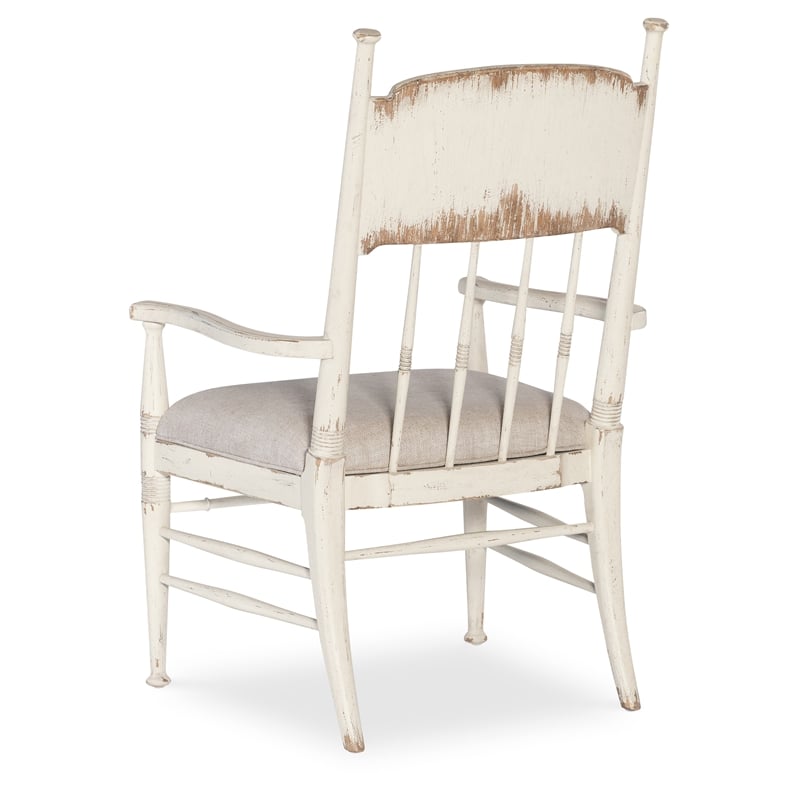 Americana Fabric Upholstered Seat Arm Chair in Beige by Hooker Furniture