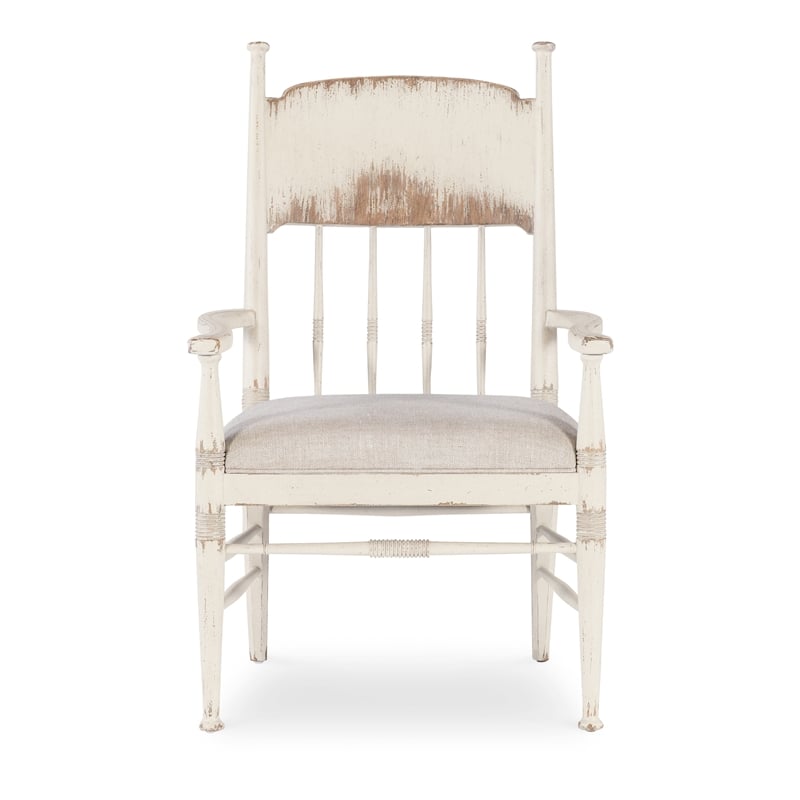 Americana Fabric Upholstered Seat Arm Chair in Beige by Hooker Furniture