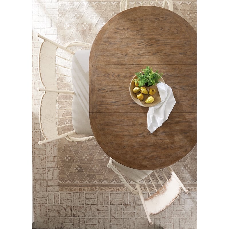 Americana Fabric Upholstered Seat Arm Chair in Beige by Hooker Furniture