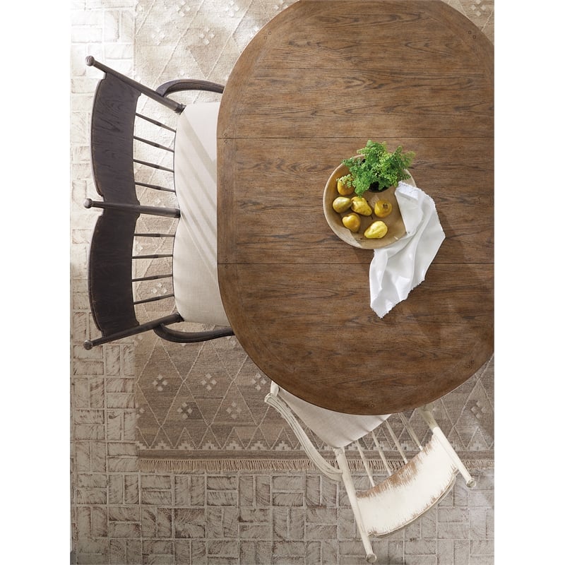 Americana Fabric Upholstered Seat Arm Chair in Beige by Hooker Furniture