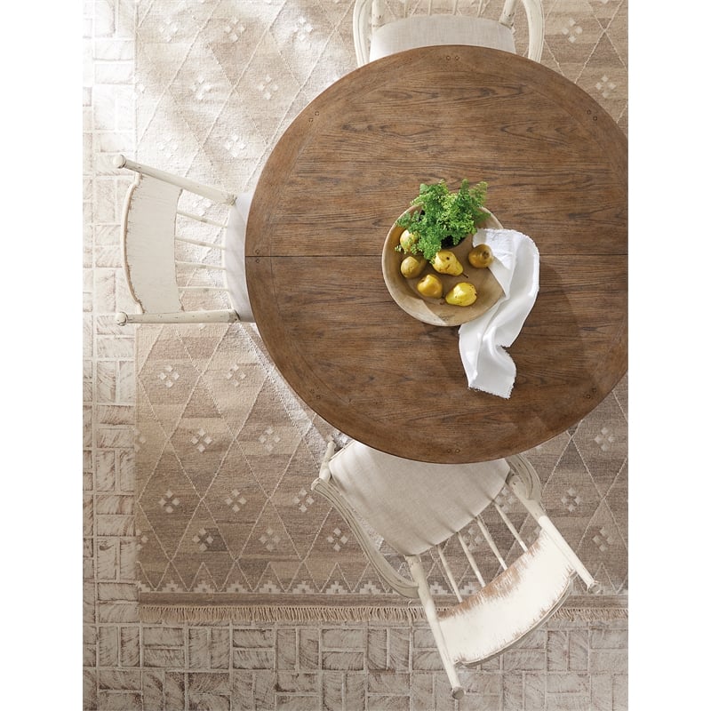 Americana Fabric Upholstered Seat Arm Chair in Beige by Hooker Furniture