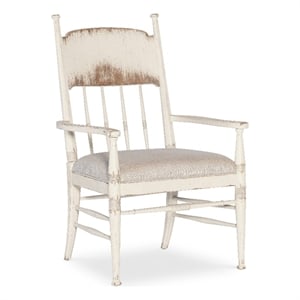 Americana Fabric Upholstered Seat Arm Chair in Beige by Hooker Furniture