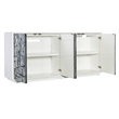 Melange Graffitio Wood Credenza in White by Hooker Furniture
