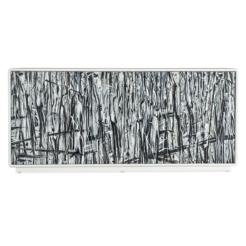 Melange Graffitio Wood Credenza in White by Hooker Furniture