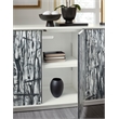 Melange Graffitio Wood Credenza in White by Hooker Furniture
