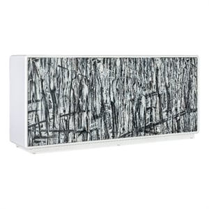 Melange Graffitio Wood Credenza in White by Hooker Furniture