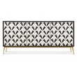 Melange Renee Wood Credenza in Black and White by Hooker Furniture