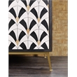 Melange Renee Wood Credenza in Black and White by Hooker Furniture