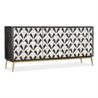 Melange Renee Wood Credenza in Black and White by Hooker Furniture