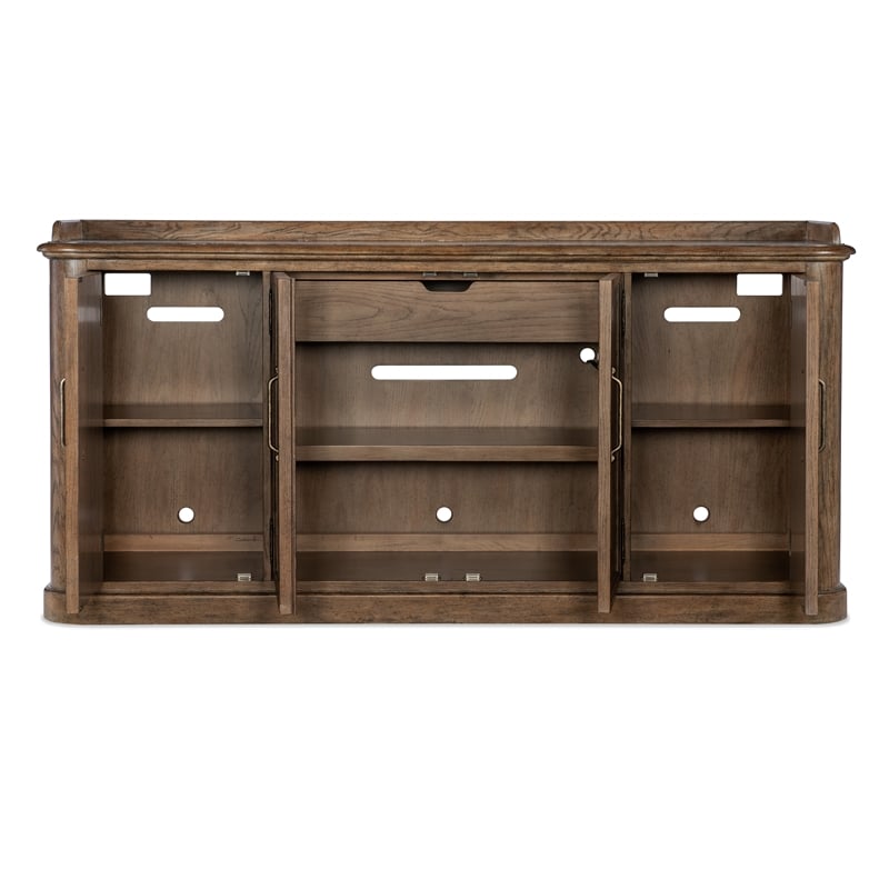 Hooker Furniture Americana Wood 4-Door Buffet in Brown