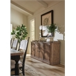 Hooker Furniture Americana Wood 4-Door Buffet in Brown
