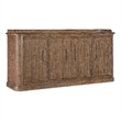 Hooker Furniture Americana Wood 4-Door Buffet in Brown