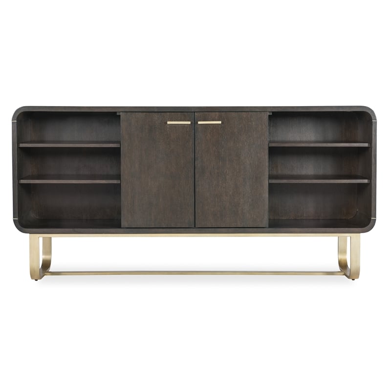 Commerce & Market Metropolitan Metal Credenza in Brown by Hooker Furniture
