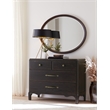 Americana Oval Wood Framed Mirror in Black by Hooker Furniture