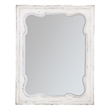 Americana Wood Framed Landscape Mirror in White Finish by Hooker Furniture
