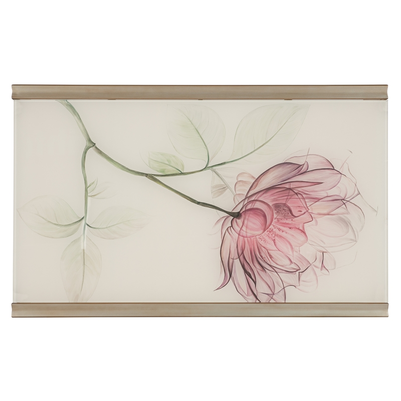 Hooker Furniture Blossoming Hope Glass Top Cocktail Table in Gold