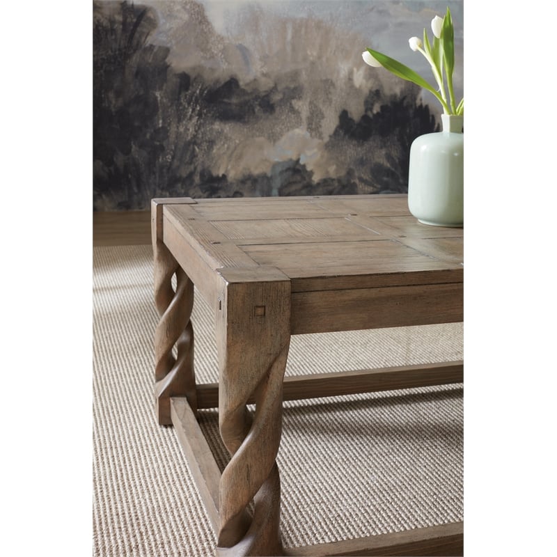 Commerce & Market Jack O'bein Wood Cocktail Table in Brown by Hooker Furniture