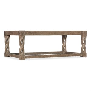 Commerce & Market Jack O'bein Wood Cocktail Table in Brown by Hooker Furniture