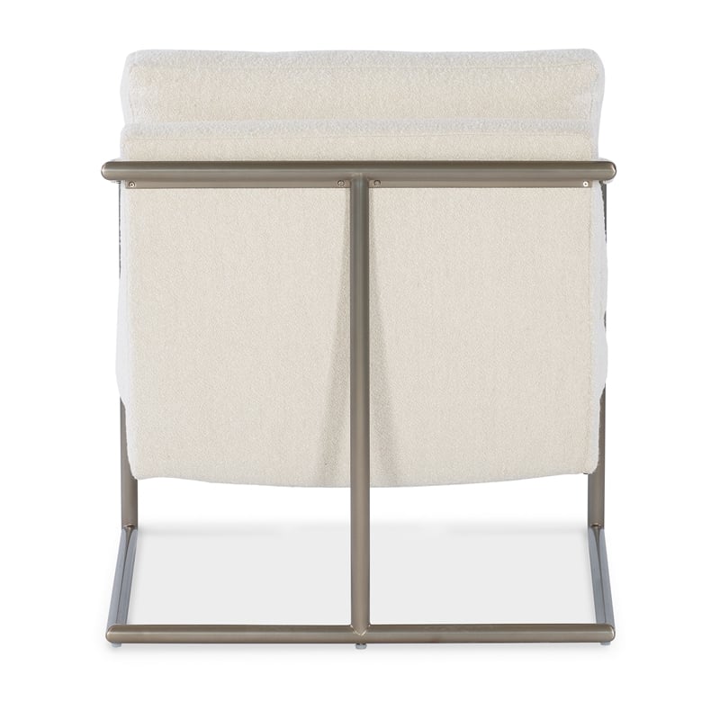Moody Metal Framed Fabric Chair in Beige by Hooker Furniture