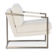 Moody Metal Framed Fabric Chair in Beige by Hooker Furniture