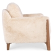 Cynthia Fabric Chair in Beige with Wood Legs by Hooker Furniture