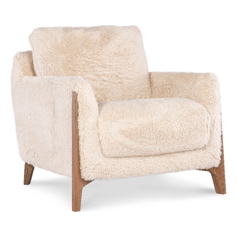Cynthia Fabric Chair in Beige with Wood Legs by Hooker Furniture