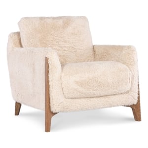 Cynthia Fabric Chair in Beige with Wood Legs by Hooker Furniture