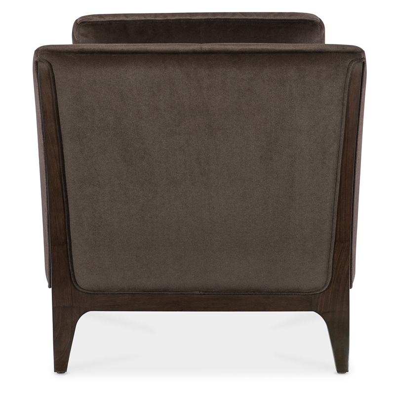 Sophia Fabric Chair with Brown Wooden Legs by Hooker Furniture