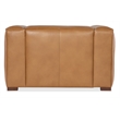 Maria Wide Arm Chair in Carmel Brown Leather by Hooker Furniture