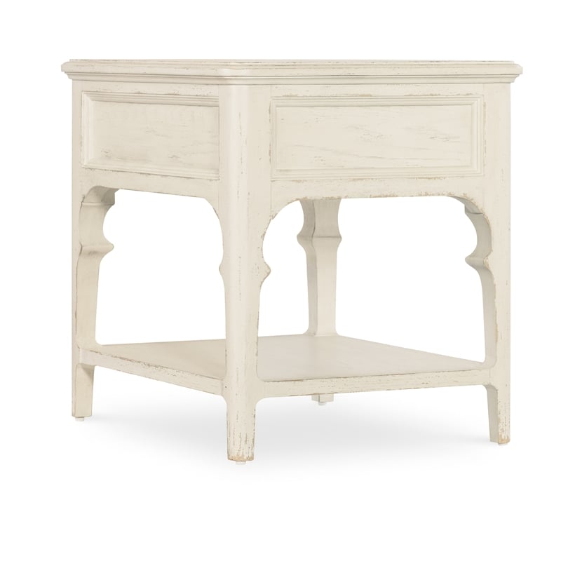 Americana Wood End Table in White by Hooker Furniture