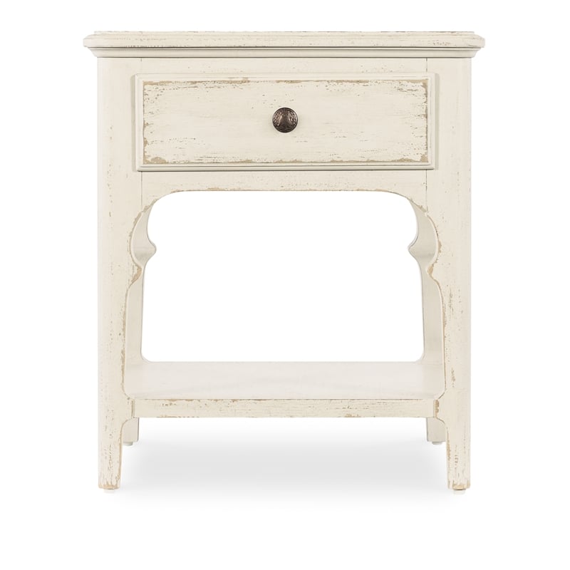 Americana Wood End Table in White by Hooker Furniture