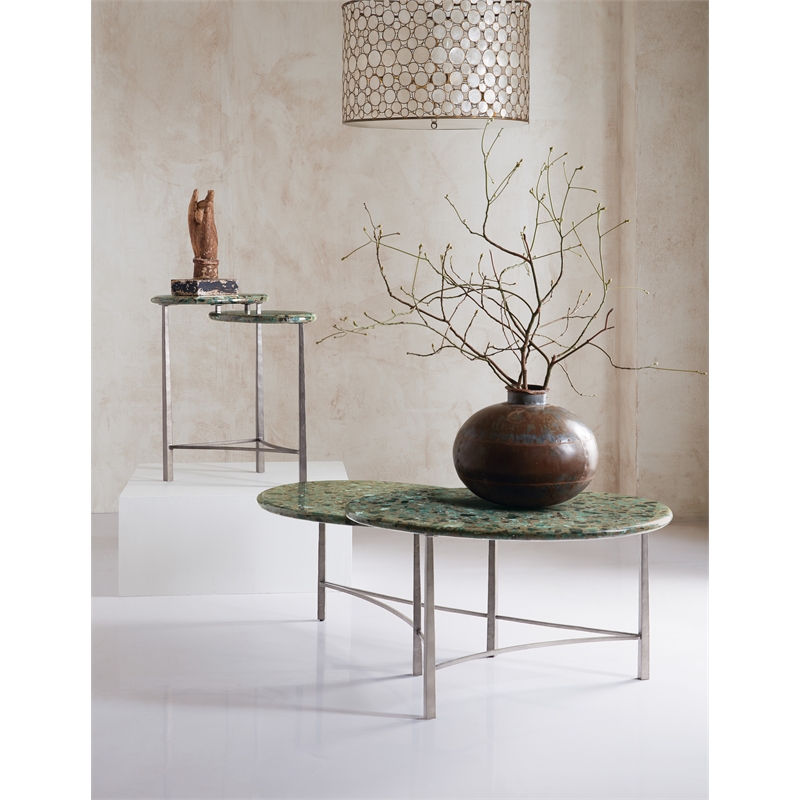 Commerce & Market Iron Antares End Table in Green by Hooker Furniture