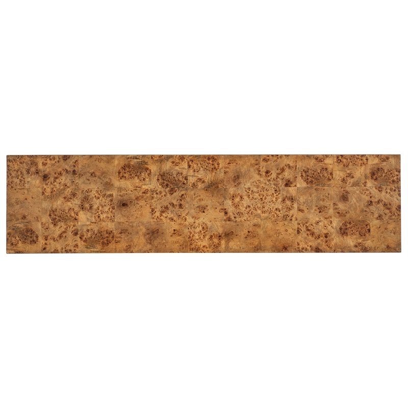 Melange Burlesque Wood Console Table in Brown by Hooker Furniture