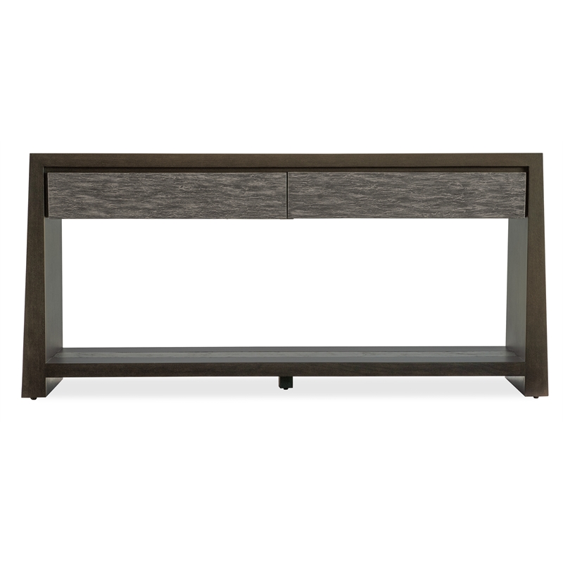 Commerce & Market Kubrick Wood Console Table in Brown by Hooker Furniture