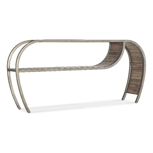 Commerce & Market Open Ended Metal Console Table in Brown by Hooker Furniture